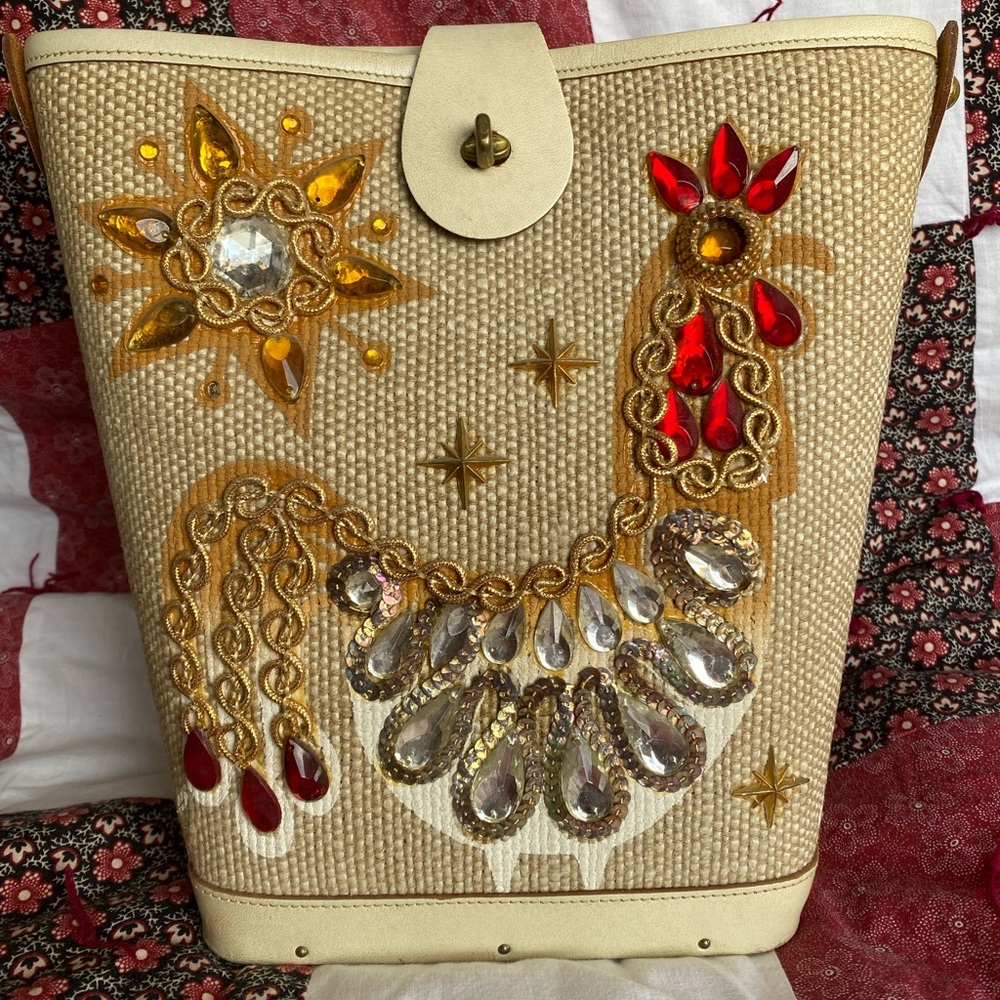 VINTAGE 1963 Enid Collins Crystal Cock